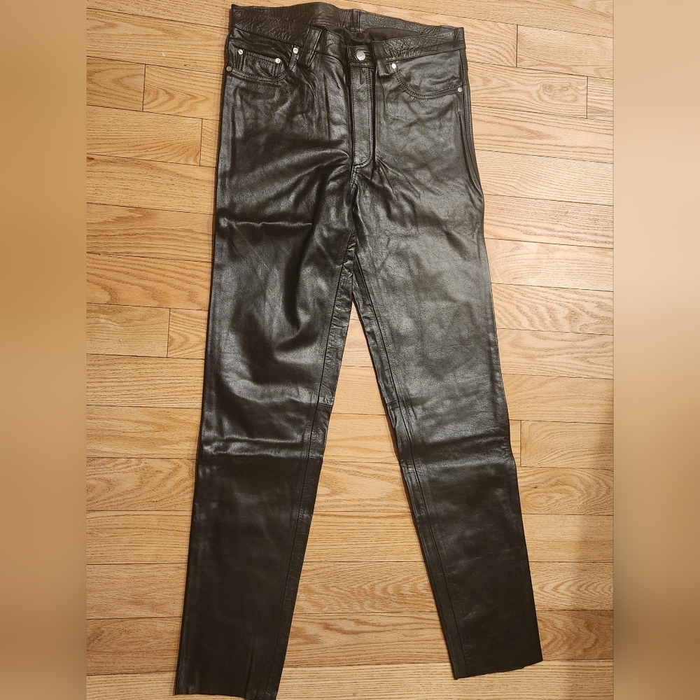 Men's 5 Pockets Levi's Style Bikers Pants / Bikers Trouser. - Picture 3 of 5